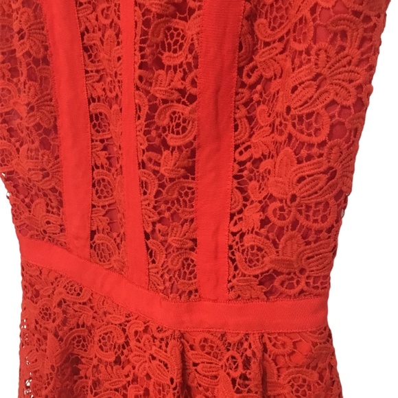 ASOS red romper, backless, size 2, UK 6. - Picture 5 of 7